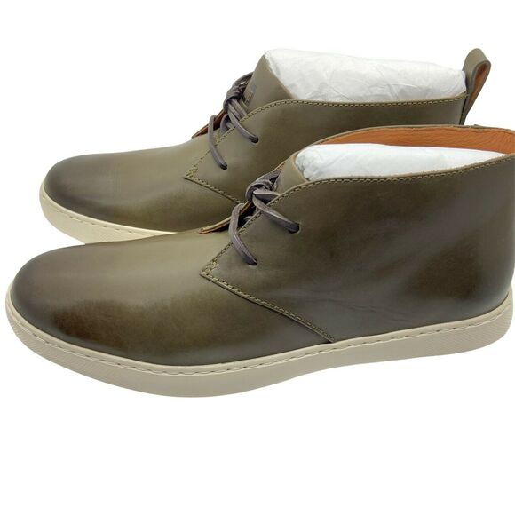 Fitflop Chukka Boots Men\'s size 9 Zackery AA9-779 Forest Green Leather Lace Up main image 6